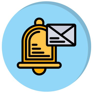 e- posta simgesi vektörü. e- posta simgesi. renk kontur sembolü