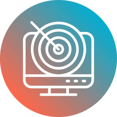 seo modern simgesinin vektör illüstrasyonu