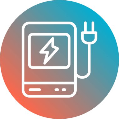 Cep telefonu simgesinin vektör illüstrasyonu