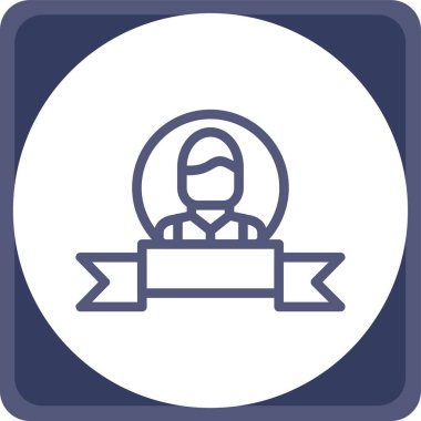 Bir kadın simgesinin vektör illüstrasyonu