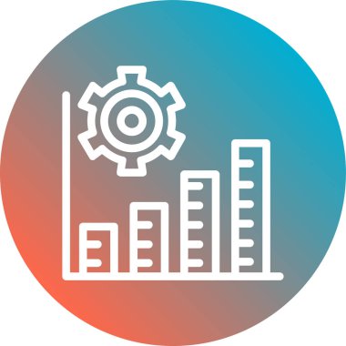 dişli simgesi vektör illüstrasyonu