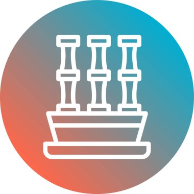 beyaz arkaplanda izole edilmiş çizgi ve kibrit simgesi. Renkli taslak konsepti. vektör illüstrasyonu