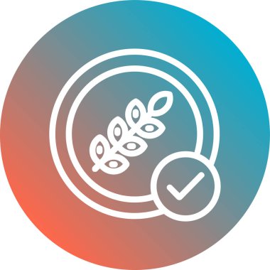 Yaprak simgesinin vektör illüstrasyonu