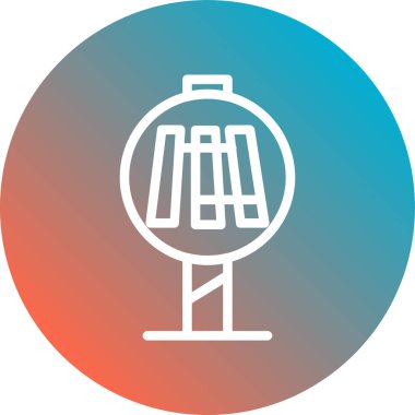 Bir bayrak simgesinin vektör illüstrasyonu