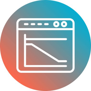 Soyut arkaplanda fırın simgesi izole edildi