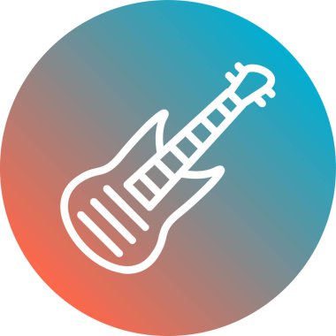 vektör gitar simgesi. vektör illüstrasyonu