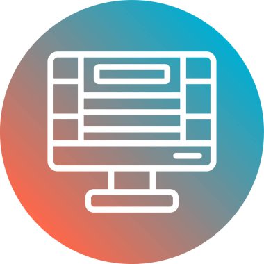 Web düz ikon vektör illüstrasyonu