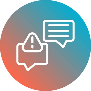 Sohbet simgesi vektör illüstrasyonu