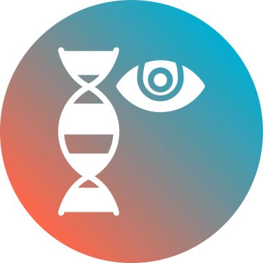 Bir cam ile bir simgenin vektör illüstrasyonu