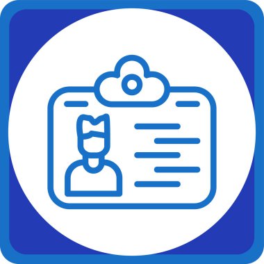 Bulut simgesi vektör illüstrasyonu