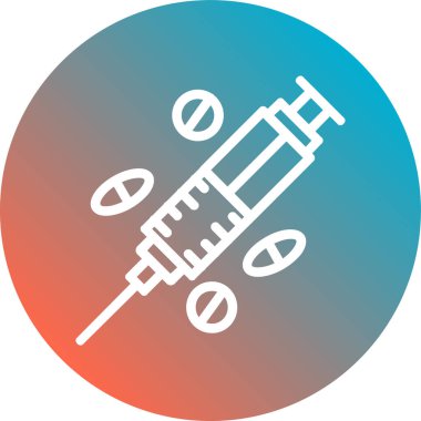 Şırınga ikonu vektör çizimi