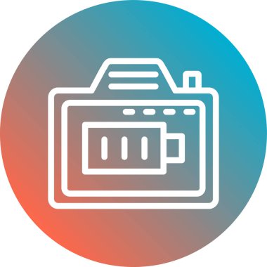 pil simgesi, vektör illüstrasyonu