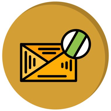 e- posta simgesi, vektör illüstrasyonu