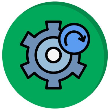 Teçhizat Web simgesi basit illüstrasyon