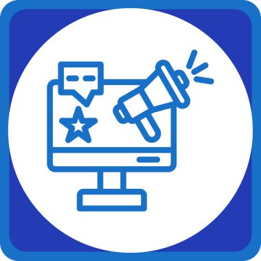 izleyici ikon vektör illüstrasyonu