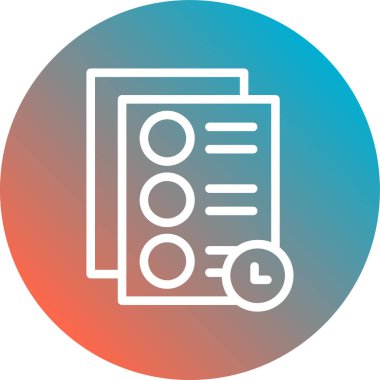 Belge simgesinin vektör illüstrasyonu