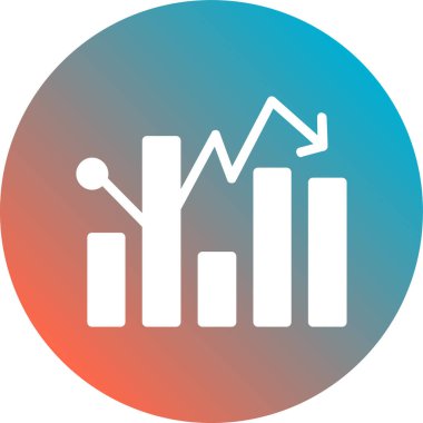 İş ve finans simgesinin vektör illüstrasyonu