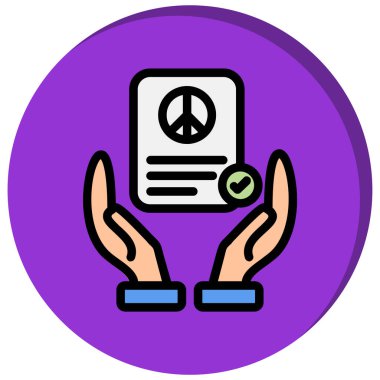 Barış simgesi, basit biçim