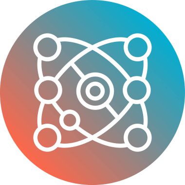 Bir ağ simgesinin vektör illüstrasyonu