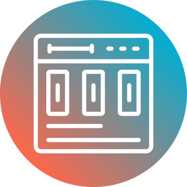 seo modern simgesinin vektör illüstrasyonu