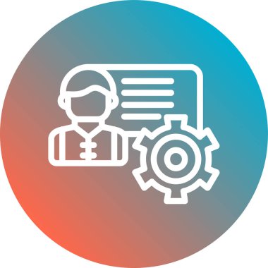 dişli simgesinin vektör illüstrasyonu