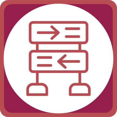 Modern bir simgenin vektör illüstrasyonu