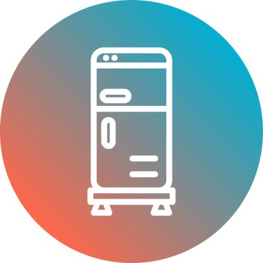 Buzdolabı kutsal kişilerin resmi, vektör çizim