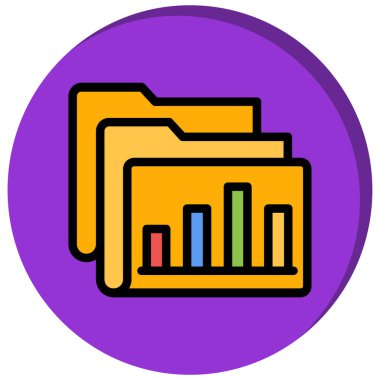 Çizelge simgesi vektör illüstrasyon grafik tasarımlı belge