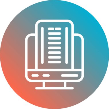 Modern eğitim ikonunun vektör illüstrasyonu