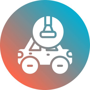 Modern b 'nin vektör illüstrasyonu araba simgesinden yoksun