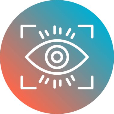 Göz simgesinin vektör illüstrasyonu