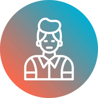 avatar male icon, vector illustration