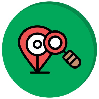 Harita konumu vektör simgesi