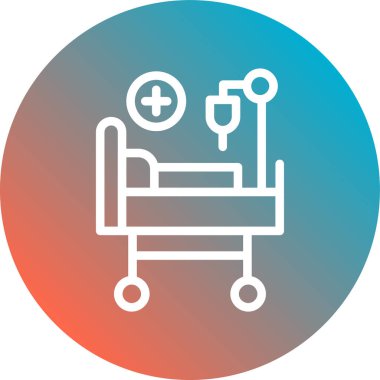 Hastane simgesinin vektör illüstrasyonu