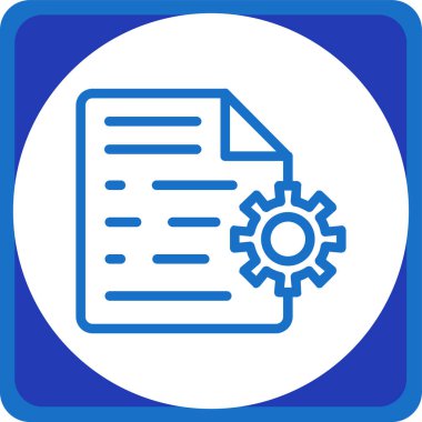 Dosya belgesi. Web simgesi basit illüstrasyon