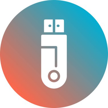 usb flash sürücü vektör çizim