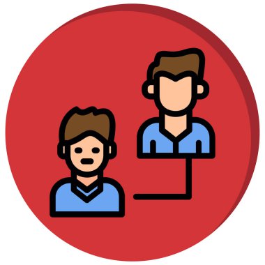 İnsan simgesinin vektör illüstrasyonu