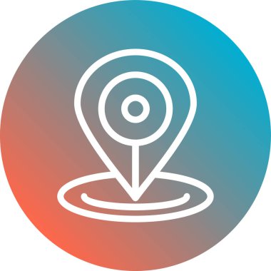 Eşsiz Pusula Satır Vektörü Simgesi