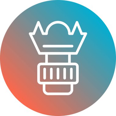 taç simgesi vektör illüstrasyonu