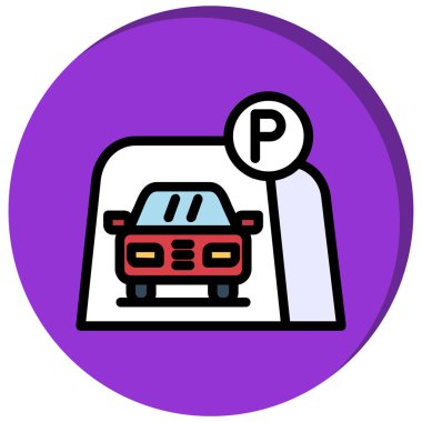 Park ikonu. Basit resimleme