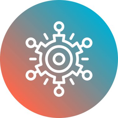 Vektör Gear Düz Simge ResmiComment