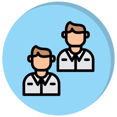 Takım. Web simgesi basit illüstrasyon