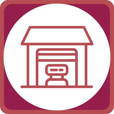 Bir depolama simgesinin vektör çizimi