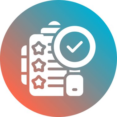 kontrol listesi yuvarlanmış vektör simgesi