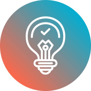 ampul simgesi vektör illüstrasyonu