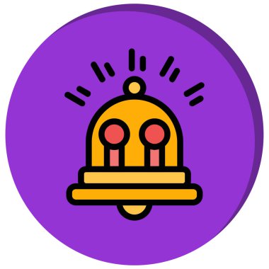 Zil. Web simgesi basit illüstrasyon