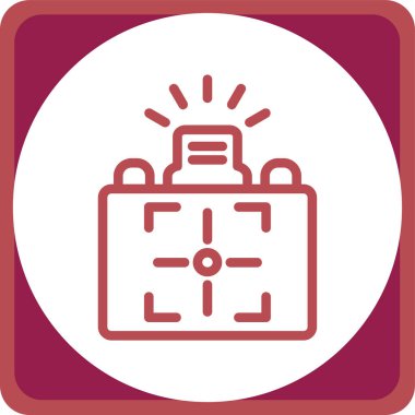 Bir takvim simgesinin vektör illüstrasyonu