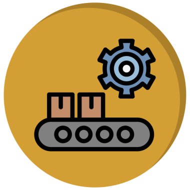 Teçhizat Web simgesi basit illüstrasyon