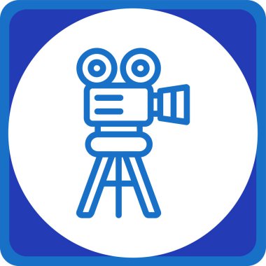 Sinema simgesi, vektör illüstrasyonu