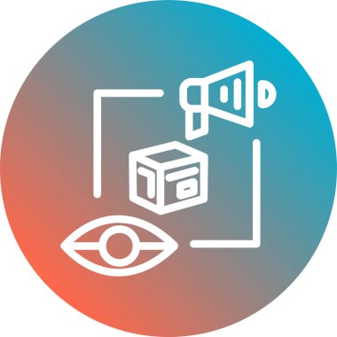 Göz simgesi vektör illüstrasyonu